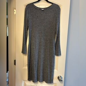 A new day Gray Ribbed Knit Dress